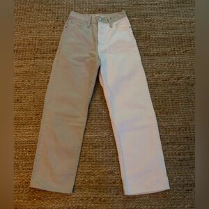 Two-Tone beige women Levi’s Jeans sz 26x27